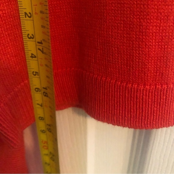 Cleo size LP  orange hi-low cardigan - Picture 5 of 9